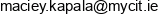 Mk Maciej Kapala Email address
