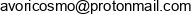 Avoricosmo Adres e-mail