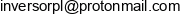 Inversor Email address