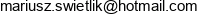 Mariusz Swietlik Consulting Email address