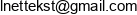 Lnettekst Email address