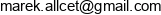 Allcet Marek Kanty Email address