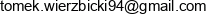 Tomasz Wierzbicki Software Developer Email address