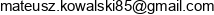 Kowalsky Serwis System Mateusz Kowalski Email address