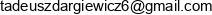 Przedsiebiorstwo Handlowo Uslugowe Ted Tadeusz Dargiewicz Email address