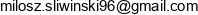 Milosz Sliwinski Consulting Email address