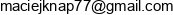 Animator Maciej Knap Email address