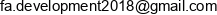 F A Development Adres e-mail