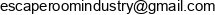 Escaperoomcraft Adres e-mail