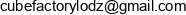 Cube Factory Adres e-mail