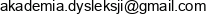 Akademia Dysleksji Urszula Grzegorczyk Adres e-mail