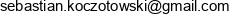 Sebastian Koczotowski Email address