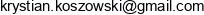 Krystian Koszowski Adres e-mail