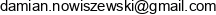 Damian Nowiszewski Email address