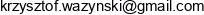 Kw Tech Krzysztof Wazynski Email address