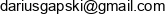 Debug Deploy Dariusz Gapski Email address