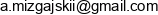 Arkadiusz Mizgajski Arkon Investment Email address