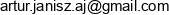 Artur Janiszewski It Projects Email address