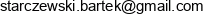 Bs Bartosz Starczewski Adres e-mail