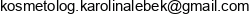 Kosmetolog Karolina Lebek Email address