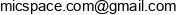 Micspace Email address