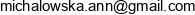 Anna Michalowska Consulting Email address