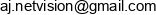 Aj Netvision Email address