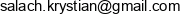 Krystian Salach Crist Email address