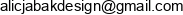 Alicja Bak Zerebiec Design Email address