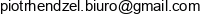 Biuro Rachunkowe Piotr Hendzel Email address
