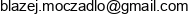 Classcast Blazej Moczadlo Email address