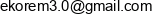 Ekorem 3 0 Adres e-mail