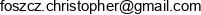 Christopher Foszcz Software Solutions Email address