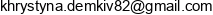 Khrystynka Adres e-mail