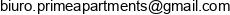 Prime Apartments Email address