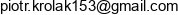 Piotr Krolak Enigma Email address