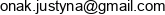 Justyna Onak Email address