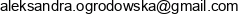 C Designer Aleksandra Ogrodowska Sajna Email address