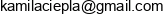 Consulting Kamila Ciepla Email address