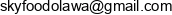 Sky Food Olawa Email address
