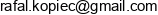 Info Project X Rafal Kopiec Email address