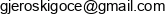 Goce Gjeroski Gjero Adres e-mail