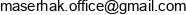 Masterhak Adres e-mail