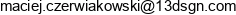 13dsgn Adres e-mail