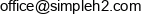 Simple H2 Email address