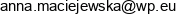Anna Maciejewska Adres e-mail