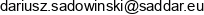 P H U Saddar Dariusz Sadowinski Adres e-mail