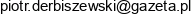 Derbiszewski Investment Adres e-mail Derbiszewski Investment Adres e-mail