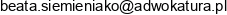 Kancelaria Adwokacka Beata Siemieniako Email address