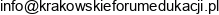 Krakowskie Forum Edukacji Email address
